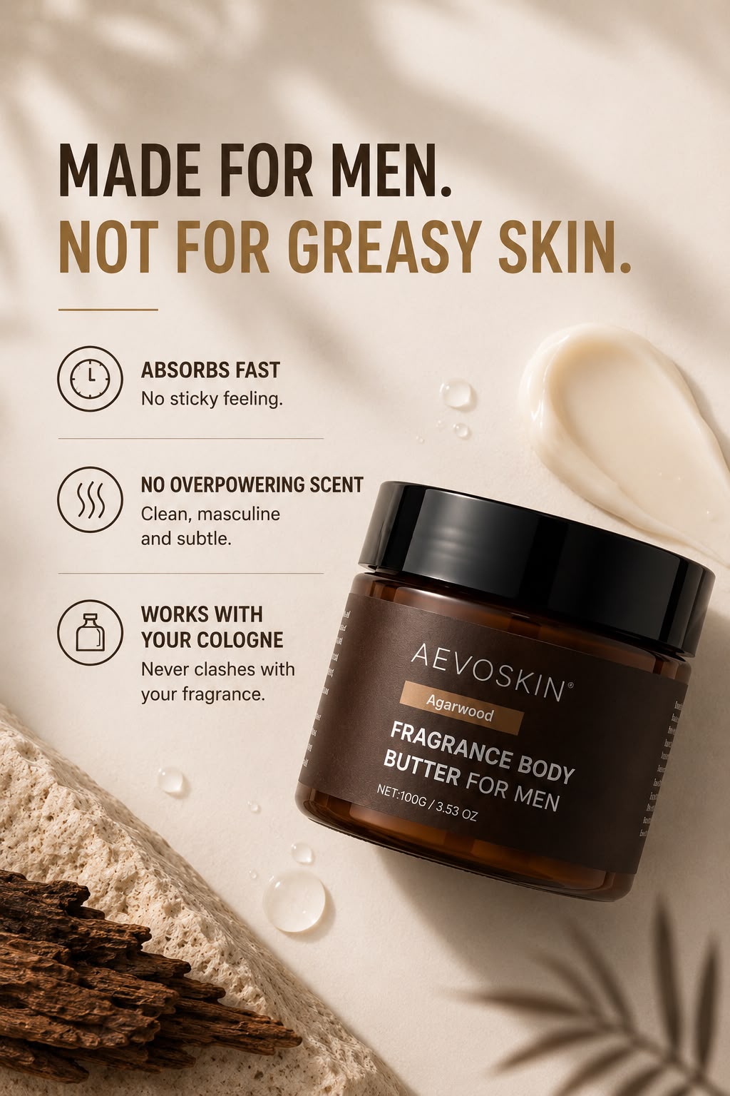 Aevoskin™ Fragrance Body Butter For Men